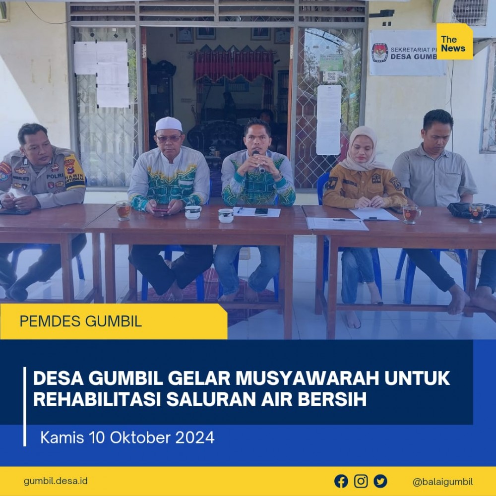 Desa Gumbil Gelar Musyawarah untuk Rehabilitasi Saluran Air Bersih